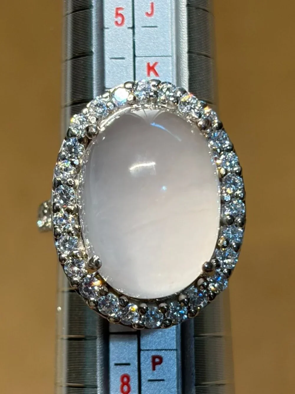 One-of-a-Kind Myanmar Rose Quartz Ring (Size ~ 6.75)